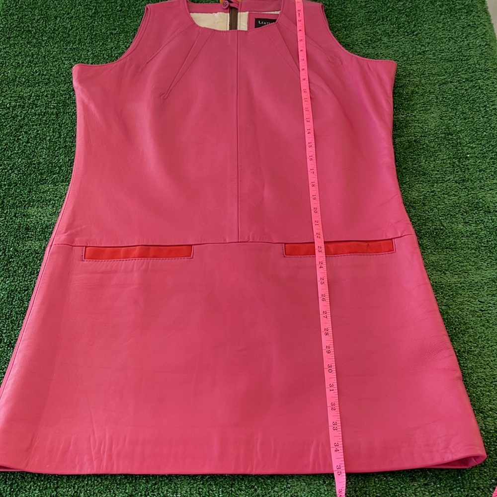 NEW Custom Pink Leather Dress by Leathercult - Picture 12 of 15